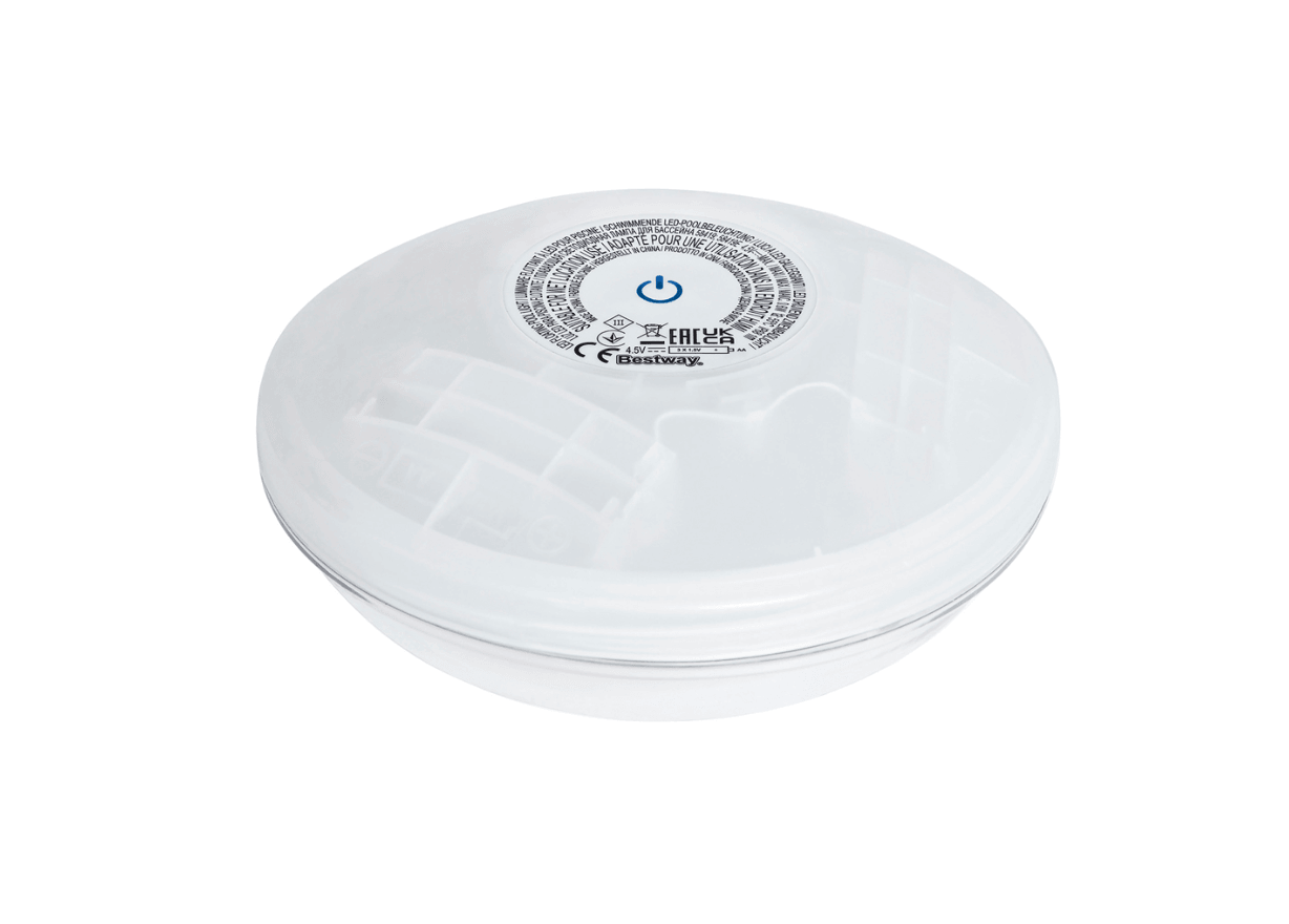 Luce led galleggiante 4 colori a batterie (3x AA) Bestway - Brico Sapiens - L' evoluzione del fai da te Luce led galleggiante 4 colori a batterie (3x AA) Bestway - Brico Sapiens - L' evoluzione del fai da te
